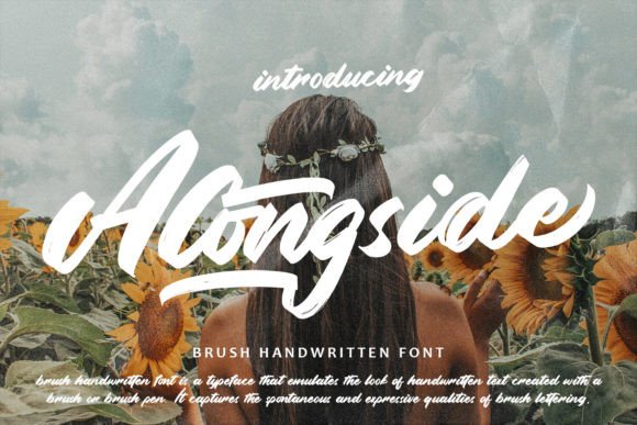 Alongside: A Brush Script Font for Warm, Organic Editorial Design
