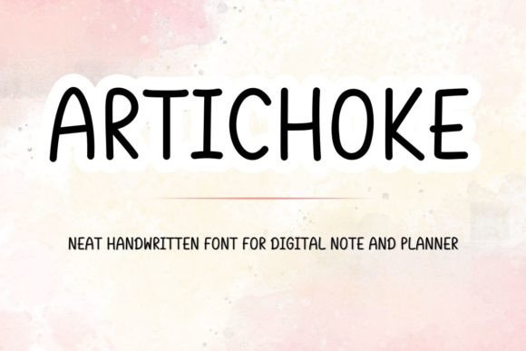 Artichoke Font: Handwritten Charm for Makers
