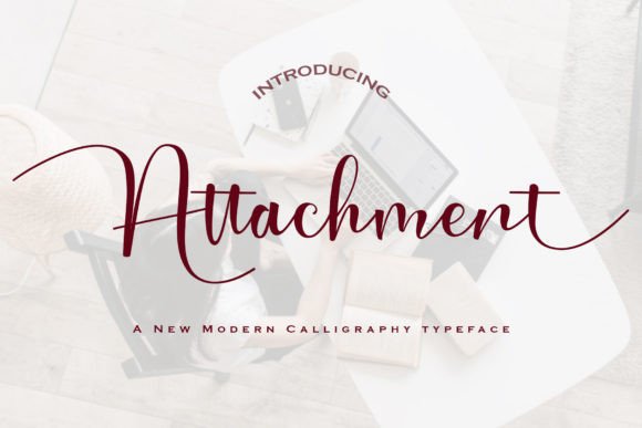 Attachment Font: Elegant Script for Web Design