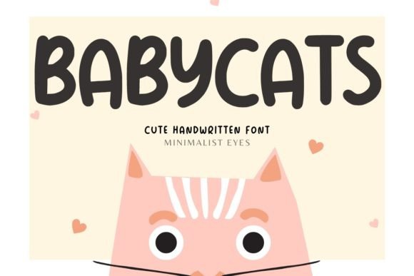 Baby Cats Font: A Handwritten Typeface for Branding