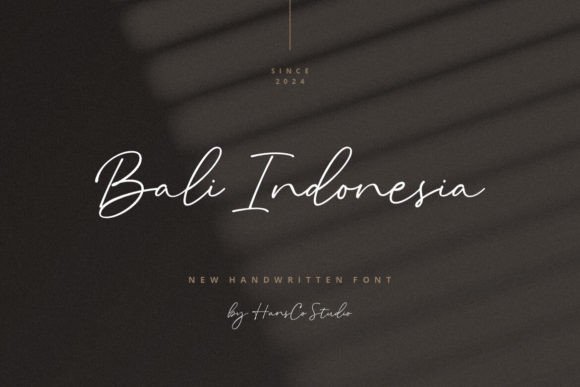 Bali Indonesia Font: Elevate Your Brand with Elegant Handwritten Style