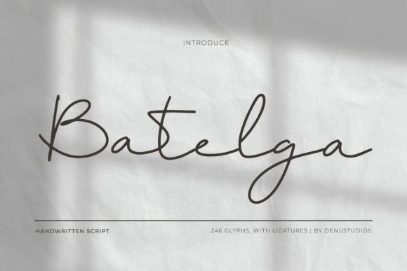 Batelga Font: Adding Elegance to Brand Identity