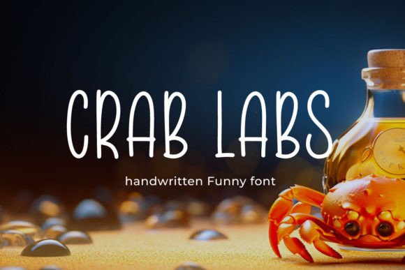 Elegant Script Font: Crab Labs for Crafters & Makers
