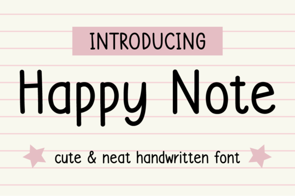 Happy Note Font: A Joyful Typeface for Branding