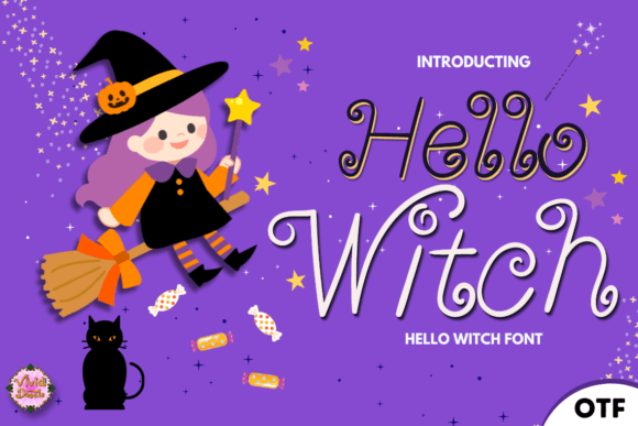 Hello Witch Font: A Spooky Typeface for Halloween-Themed Editorial Design