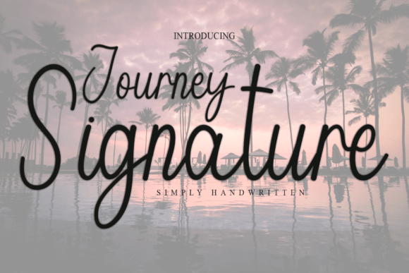 Journey Signature: A Playful Handwritten Font for Makers and Creative Sellers