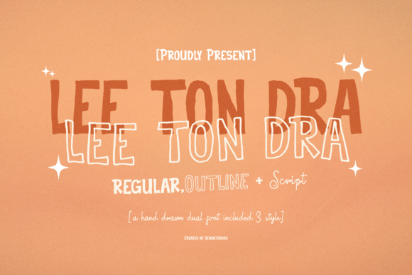 Lee Ton Dra: A Playful Script Font for Creative Editorial Design