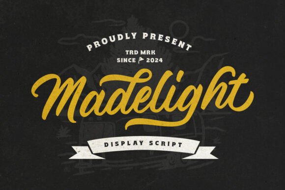 Madelight Font: A Retro Script for Brand Identity