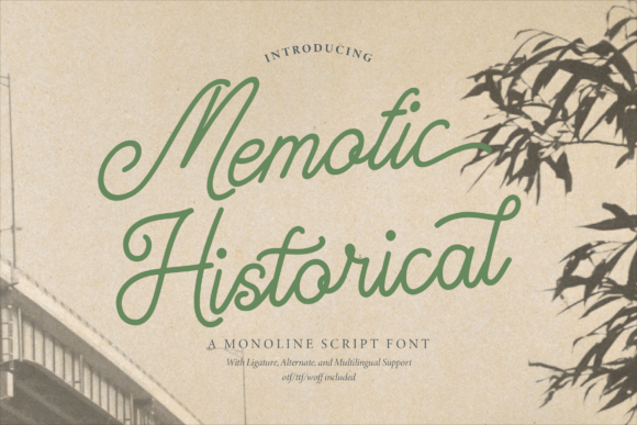 Memotic Historical Font: A Vintage Script for Branding