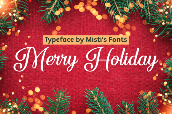 Merry Holiday Font: Elegant Script for Web Design