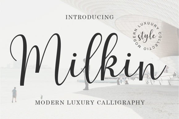 Milkin Font: A Radiant Script for Handmade Products
