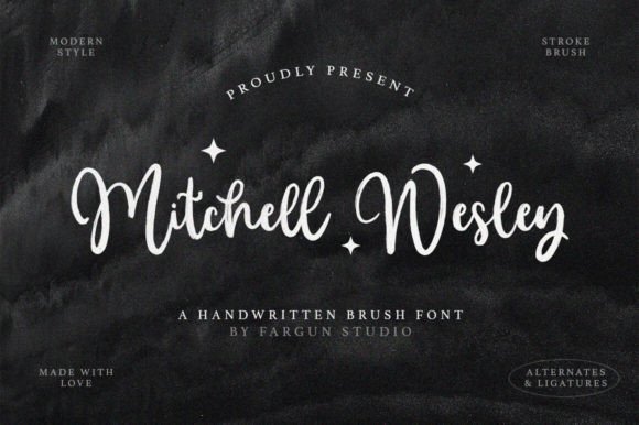 Mitchell Wesley: A Handwritten Font for Editorial Design