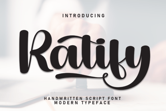Ratify Font: Testing a Dainty Script for Brand Identity