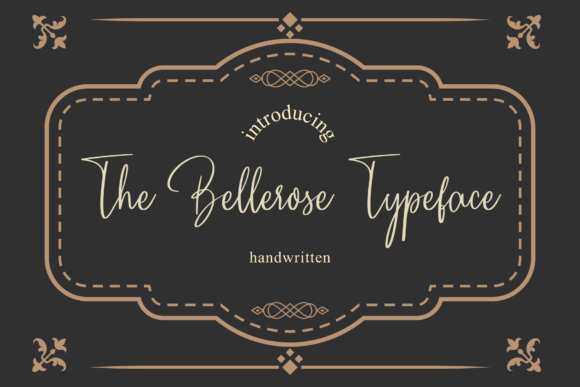 The Bellerose Typeface for Elegant Craft Projects