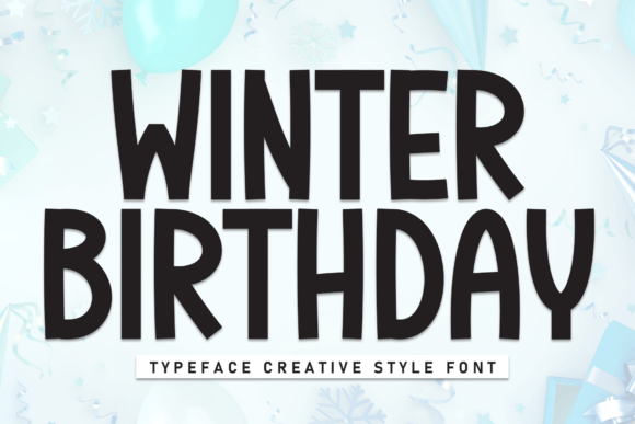 Winter Birthday Font: Sweet Handwritten Style for Crafts