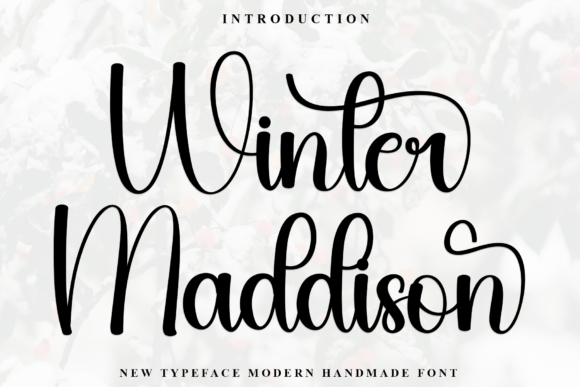 Winter Maddison: A Handwritten Font That Elevates Campaign Visuals