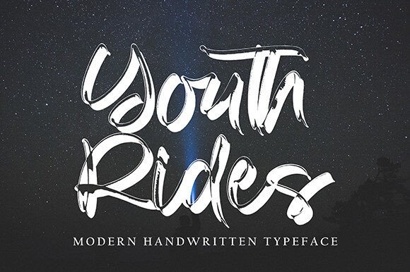 Youth Rides Font Review: Assertive Script for Modern Branding